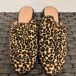 Caslon Leopard Print Calf Hair Women's Loafers